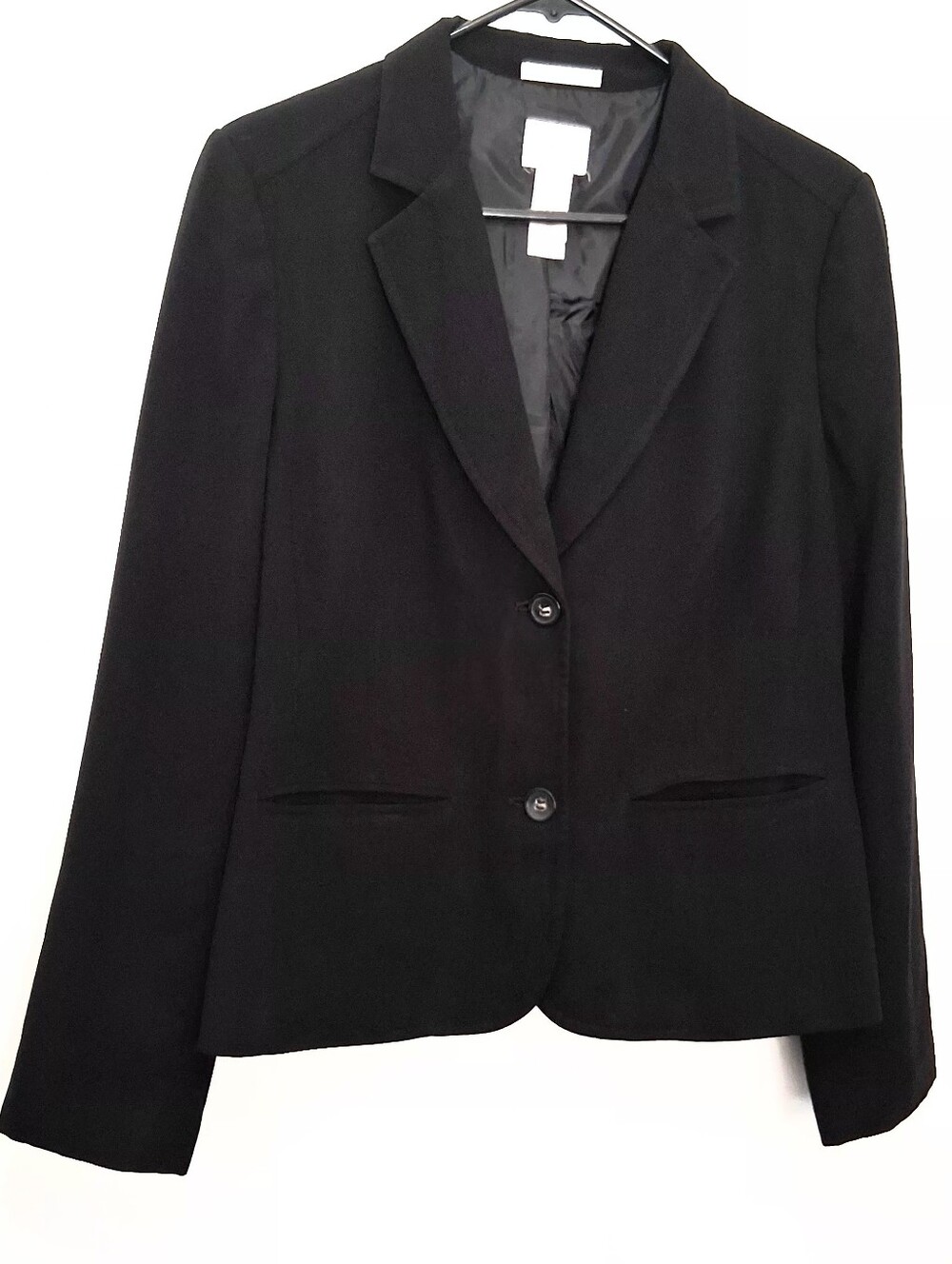 EMMA JAMES  Black Tailored Women's Blazer Jacket Size 14 Fit Medium